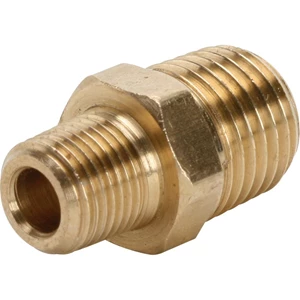 1/2" MPT X 3/8" MPT NIPPLE, BRASS